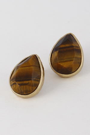 Simple Tear Drop Earrings 6FBG10